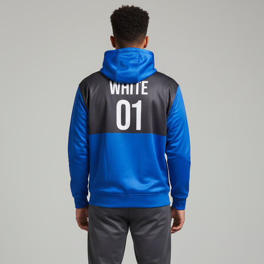 Memphis Tigers Blue/Black Zip-Up Hoodie