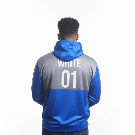 Memphis Tigers Blue/Gray Zip-Up Hoodie