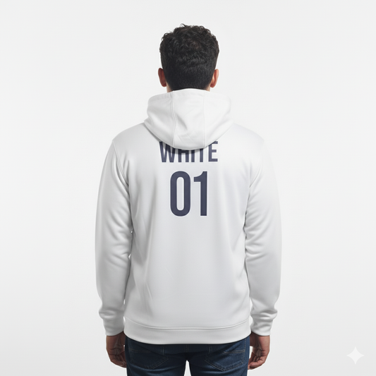 Memphis Tigers White/White Zip-Up Hoodie